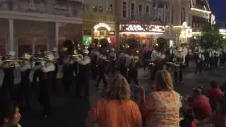 Akins Eagle Band march Main Street at DisneyWorld