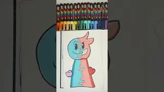 Drawing ​me and my Evil Twin with the fusion effect with Posca Markers #shorts #shortsfeed #posca