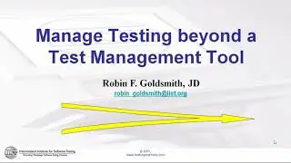 Manage Testing beyond a Test Management Tool