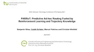 [IEEE VTC Spring 2021] PARRoT: Predictive Ad-hoc Routing Fueled by Reinforcement Learning and Tra...