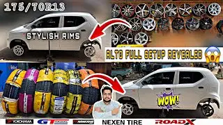 Suzuki Alto Full Setup Revealed |13 Inch Alloy Rims + 175/70R13 GT Radial Tyres | Full Stylish Setup