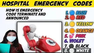 Emergency colour codes in Hospital || Nursing emergency colour code || #emergencycode