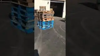 Getting 100 pallets unloaded off my trailer