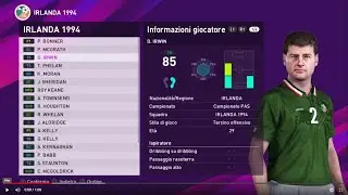 eFootball PES 2020: Ireland 1994 classic team (PS4)