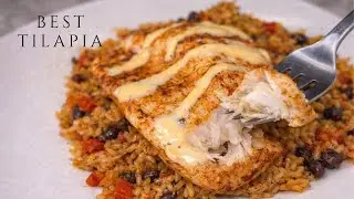 Island-Style Tilapia with Yellow Rice & Veggies Recipe
