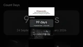 99 Days left: your hard work&rsquo;s silence will roar #shorts #success #successmindset #motivation