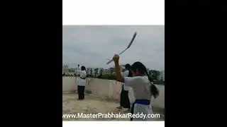Nellore Children's Nunchaku Basics training Indian Martial arts Master Prabhakar Reddy +919849465401