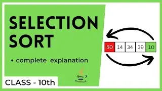 Learn to sort an array || Selection sorting
