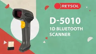 RETSOL D-5010 1D Barcode Scanner | Exceptional Performance & Wireless Convenience