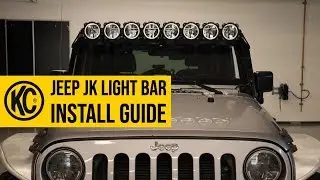 Как установить световую балку KC&reg; Gravity&reg; Pro6 на Jeep Wrangler JK