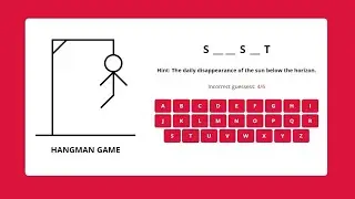 How To Create Hangman Game With Html Css And JavaScript || Part 1 || Hangman Game_