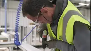 PVCu window and door assembly and hardware installation at CMS Trade