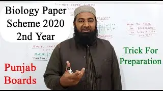 Biology Paper Scheme 2020 for 2nd year