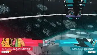 NHL 21 Full Match - Chicago Blackhawks vs San Jose Sharks - Simulation