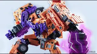 Transformers Stop Motion Animation：Toyworld Devastator Constructor.变形金刚定格动画：TW橙色大力神 还原1986变形金刚大电影