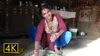 Beautiful Nepali Woman house work routine - a day in Nepali House wife's life