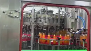 10000BPH glass bottle juice filling machine