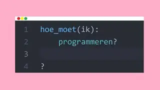 1 - Beginnen met programmeren