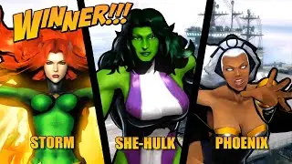 PHOENIX, STORM, SHE-HULK MARVEL VS CAPCOM