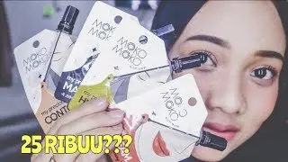 MOKO-MOKO SACHET MAKEUP TUTORIAL. DAILY LOOK CUMAN 25RIBU!!