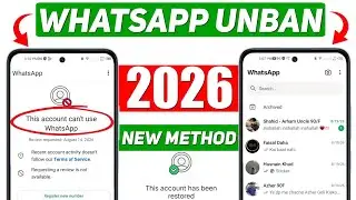 Whatsapp Unban New 2026 ✅(100% Working) || This account can't use Whatsapp Problem New 2026