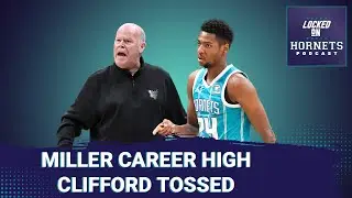 Brandon Miller career-high tying 29 points, Steve Clifford gets tossed in loss to New York Knicks