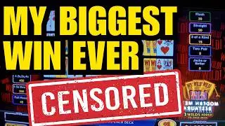 MY BIGGEST WIN EVER - High Limit Double Double Bonus Video Poker