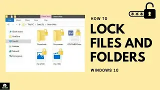How To Password Protect a Folder | No Additional Software Required | How to set password in Folder