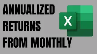 How to calculate annualized returns from monthly returns in Excel