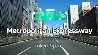 【TOKYO SHUTOKO】 Drive on the route C1 (the Metropolitan Expressway) in Tokyo Japan.