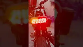 TST rear integrated taillight front turn signals and gold side cap @TSTindustries #hondagrom #125cc