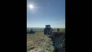 Deep plow. Preparing soil for planting.