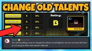 HOW TO CHANGE YOU FIGHTERS TALENTS (Roblox Anime Fighters Simulator)
