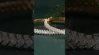 10kt Yellow Gold Designer Lab Grown Diamond Bracelet For Women #anivajewels #luxuryjewelry