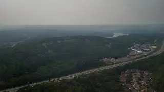 Bayers Lake Wildfire Smoke from Sackville - Halifax Nova Scotia - August 2025