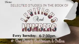 Study 2: The Grain Offering. Lev. 2:1-16. (Unified Bible Study)