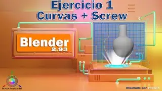 Blender, Ejercicio 1 Curvas + Screw