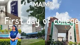 My first day of college 🚩Maharaja agrasen institute of management studies|| maims