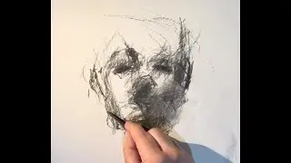 Quick Charcoal Drawing -Expressive Portrait