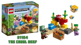 Lego Minecraft 21164 The Coral Reef - Full Build + Story
