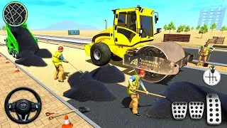 US Construction JCB - City Road Repair Gameplay (Android, iOS) Pt.1