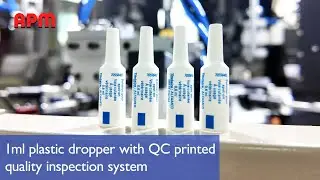 1ml plastic dropper with QC printed quality inspection system