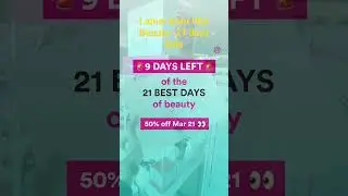 Latest from Ulta Beauty 😀 21 days Sale. Shop your favourites online now #cosmetics