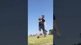 Driving range using a Spalding 7 Iron and Driver #shorts #golf