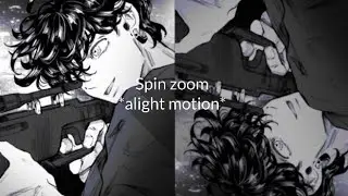 zoom spin tutorial | alight motion