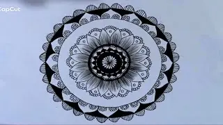 How to draw a mandala step by step || MANDALA ART for beginners || HOW TO: Make the SIMPLE MANDALA
