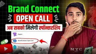 Youtube Sponsorship New Update 2025 💰| Brand Connect open call feature on youtube 
