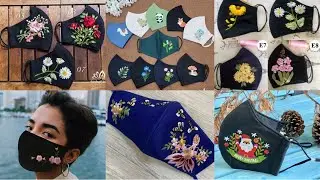 Embroidery ideas / hand embroidery facemask for corona protection / hand embroidered masks