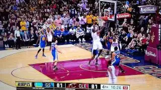 NBA FINALS GAME 4- LeBron James put back slam
