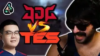 COACH BRIZZ GUARDA LA DEMACIA CUP E INSEGNA LA TOP - JDG VS TES